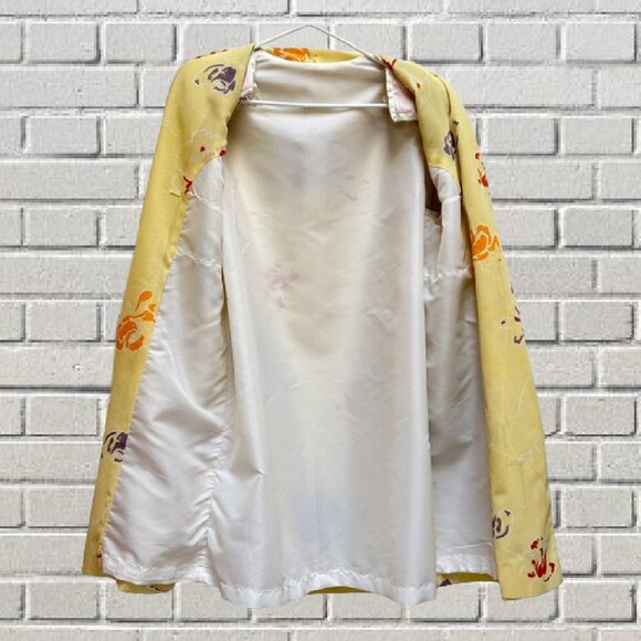 Vintage 80's Yellow Floral 3 Piece Skirt Set - Picture 11 of 12